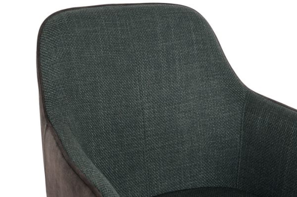 silla comedor verde pata metálica