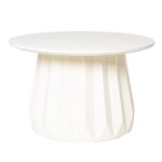 Mesa de centro blanca, perfecta para un salón con estilo minimalista y contemporáneo. Diseño elegante y versátil.