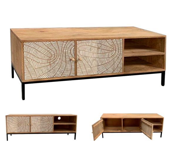 mueble auxiliar moderno madera mango