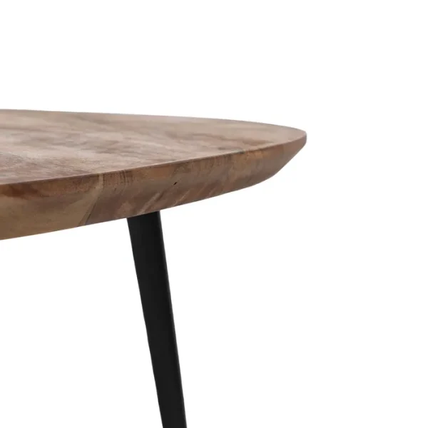 mesa centro madera natural