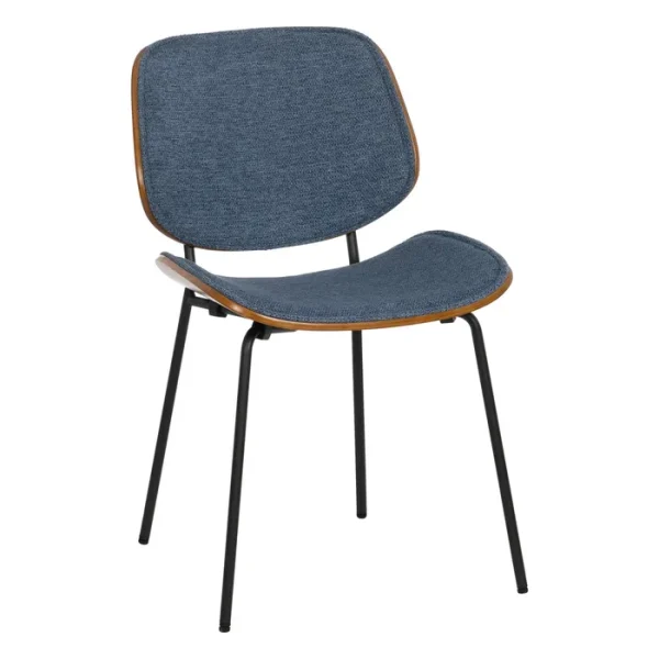 Pack 4 sillas color azul para metal