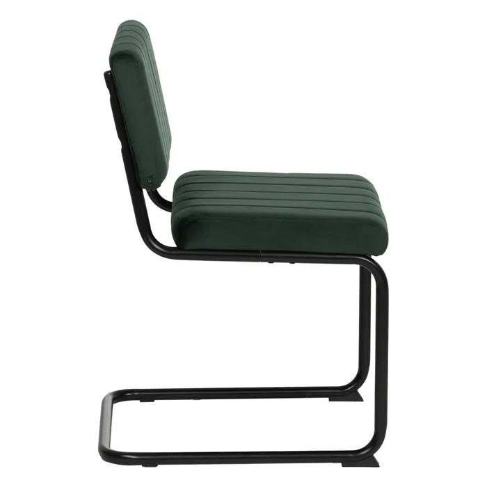 Añade un toque de estilo a tu espacio con nuestra silla verde: tejido y metal.