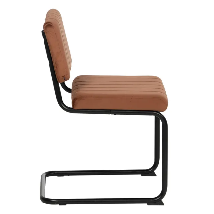 Añade un toque de estilo a tu espacio con nuestra silla terracota: tejido y metal, perfecta para salón