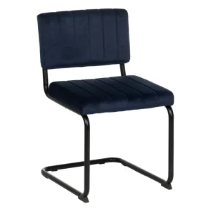 Añade un toque de estilo a tu espacio con nuestra silla azul: tejido y metal
