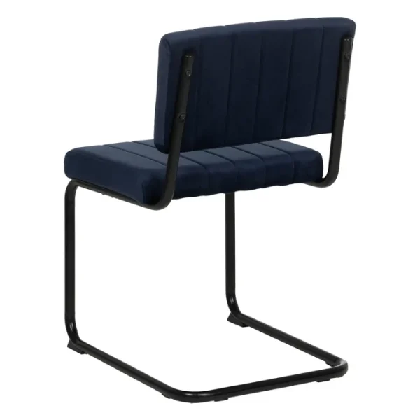 Añade un toque de estilo a tu espacio con nuestra silla azul: tejido y metal