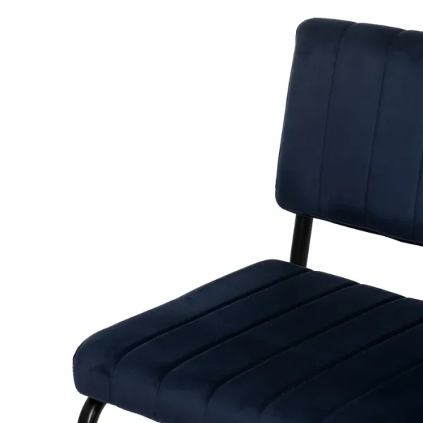 Añade un toque de estilo a tu espacio con nuestra silla azul: tejido y metal