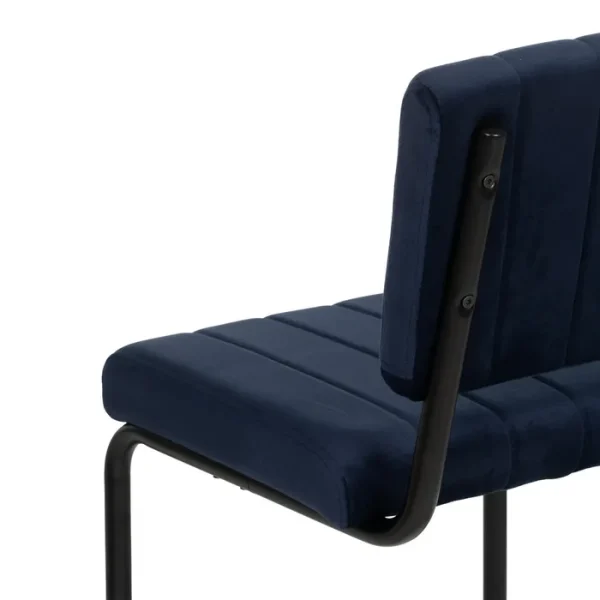 Añade un toque de estilo a tu espacio con nuestra silla azul: tejido y metal