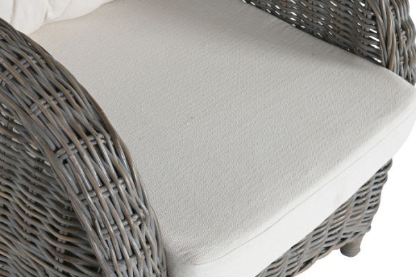 Optimiza tu espacio exterior con nuestro sillón de jardín en ratán: incluye reposapiés y cojines para una experiencia de descanso incomparable