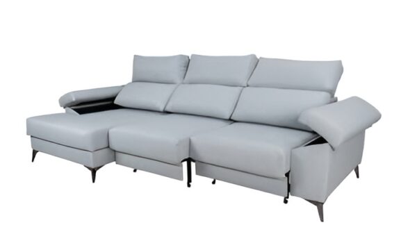 Sofá de 3 plazas 290cm económico, con opción en chaiselongue, desenfundable y disponible en numerosos colores. Tapizados de fácil limpieza.