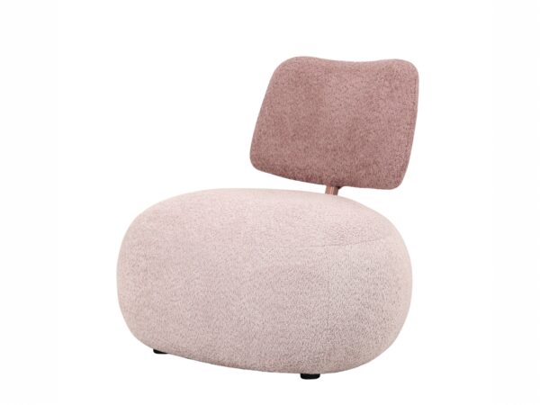 Sillón moderno de respaldo bajo disponible en 5 tonalidades, perfecto para espacios contemporáneos.