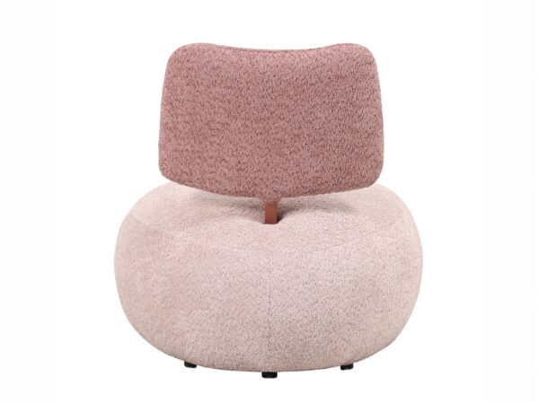 Sillón moderno de respaldo bajo disponible en 5 tonalidades, perfecto para espacios contemporáneos.