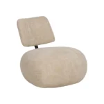 Sillón moderno de respaldo bajo disponible en 5 tonalidades, perfecto para espacios contemporáneos.