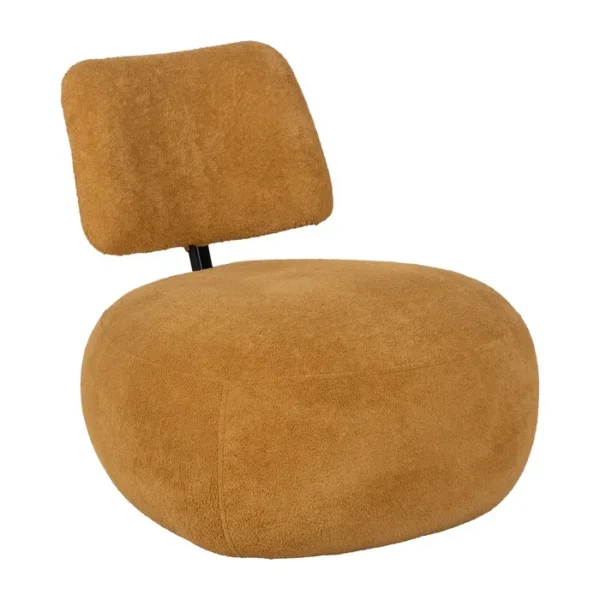 Sillón moderno de respaldo bajo disponible en 5 tonalidades, perfecto para espacios contemporáneos.