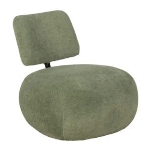 Sillón moderno de respaldo bajo disponible en 5 tonalidades, perfecto para espacios contemporáneos.