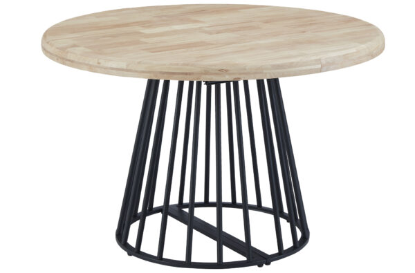 Mesa redonda extensible en 3 medidas, ideal para cualquier espacio. Disponible en dos colores: base blanca o negra combinada con una tapa de madera de estilo contemporáneo. Perfecta para reuniones familiares y ambientes versátiles.