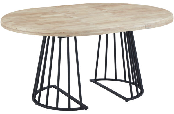 Mesa redonda extensible en 3 medidas, ideal para cualquier espacio. Disponible en dos colores: base blanca o negra combinada con una tapa de madera de estilo contemporáneo. Perfecta para reuniones familiares y ambientes versátiles.