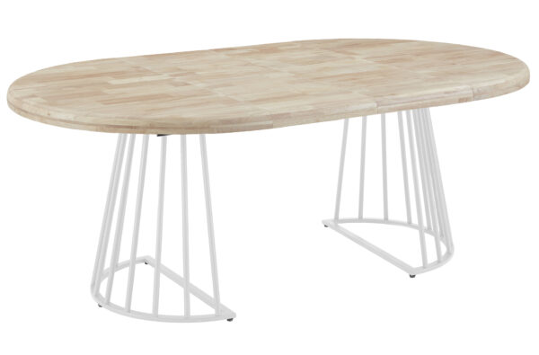 Mesa redonda extensible en 3 medidas, ideal para cualquier espacio. Disponible en dos colores: base blanca o negra combinada con una tapa de madera de estilo contemporáneo. Perfecta para reuniones familiares y ambientes versátiles.